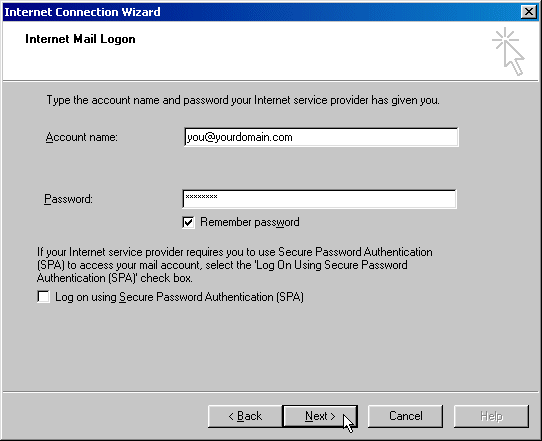 pop outlook mail logon