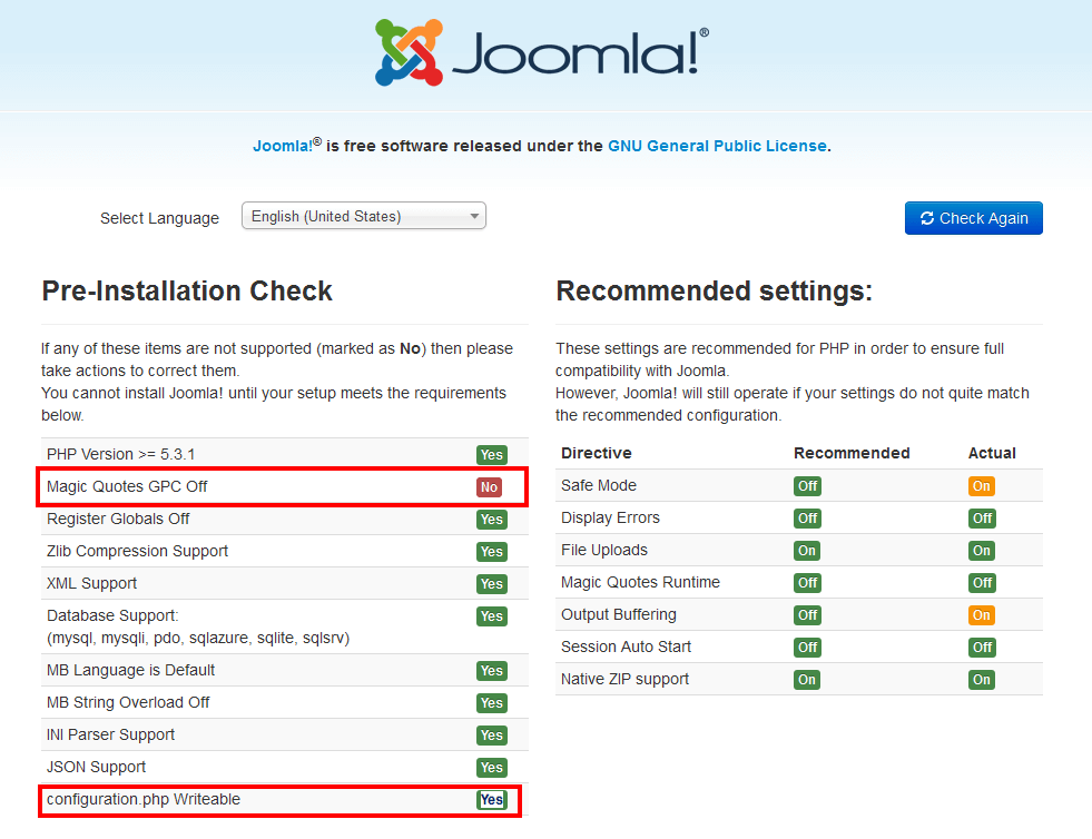 joomla installation1