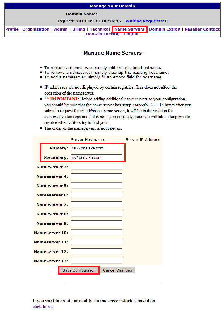 DNS Config