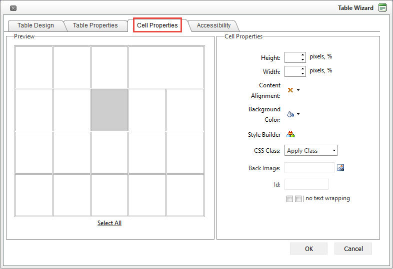 cell properties
