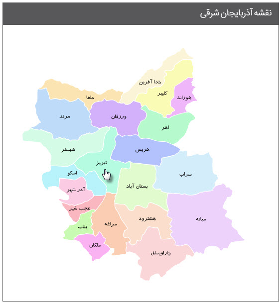 نقشه شهرها