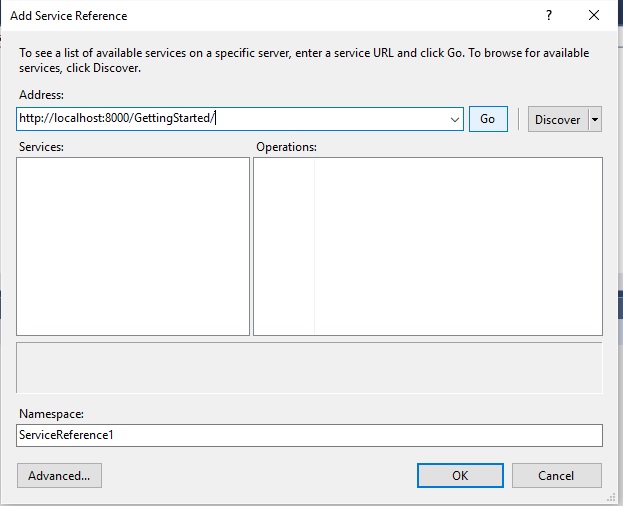 Add Service Reference