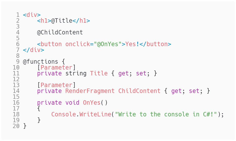 Blazor Code