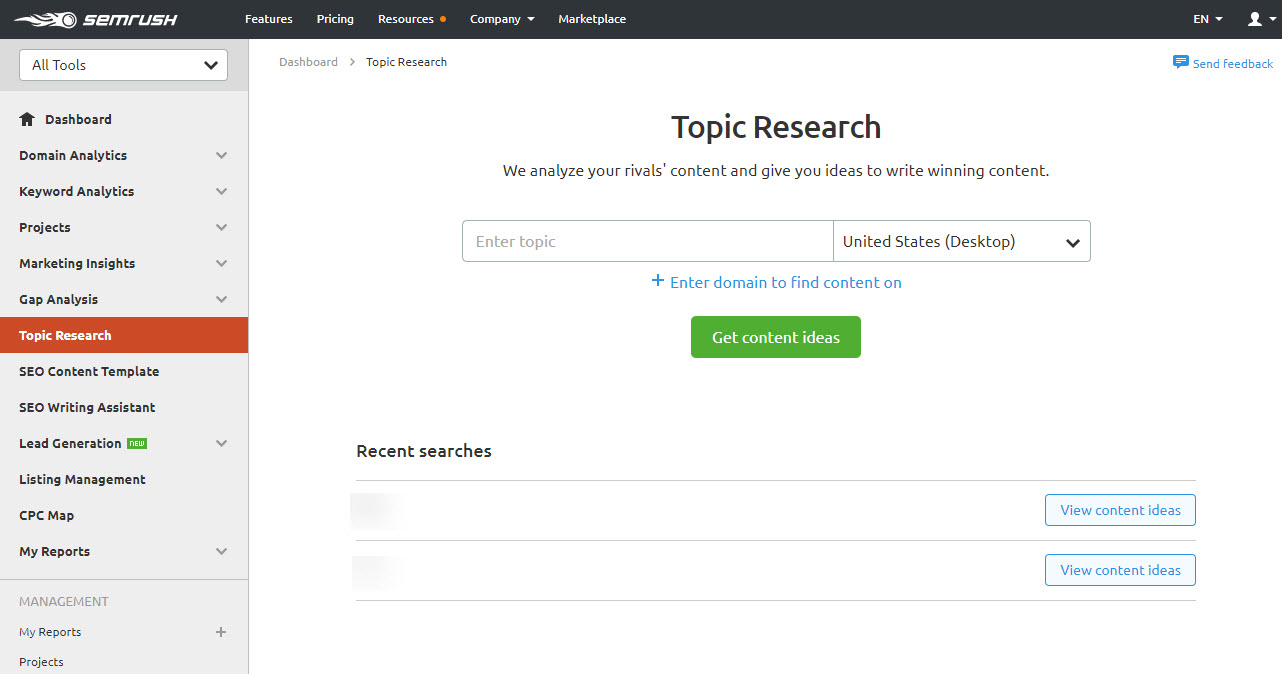 topic research