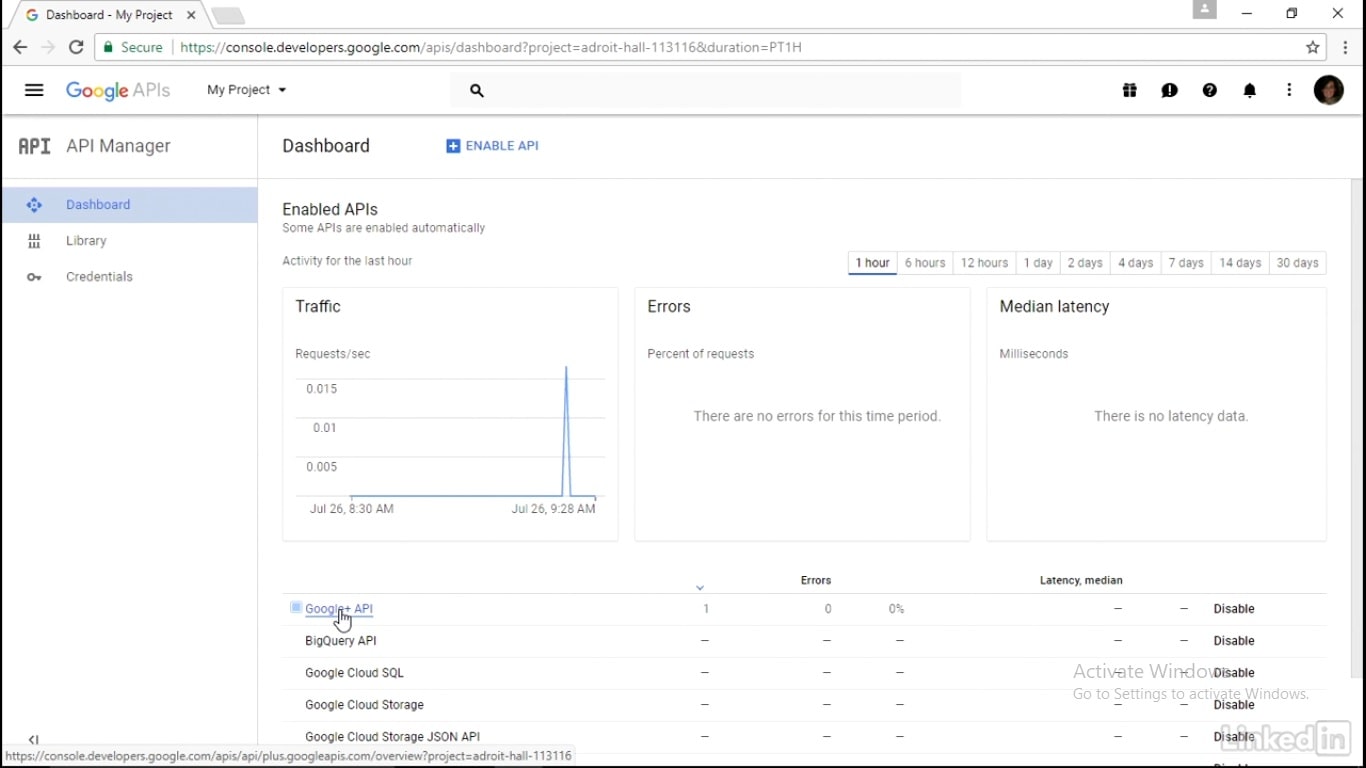Integrate external authentication service providers - Google Plus API